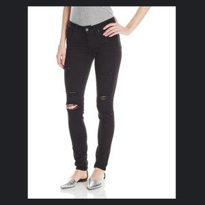 PAIGE Verdugo Ultra Skinny in Black Shadow Destructed
